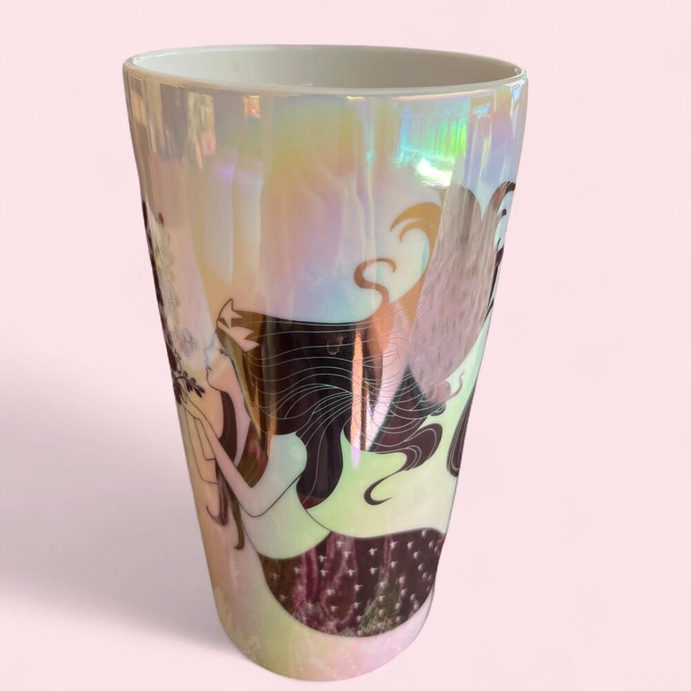 Starbucks Mermaid Iridescent Ceramic Tumbler 12 oz